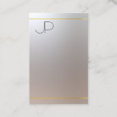 Carte De Visite Modèle de monogramme Elegant Or moderne (Devant)