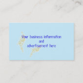 Carte De Visite Modèle de natation de garçon de piscine (Dos)