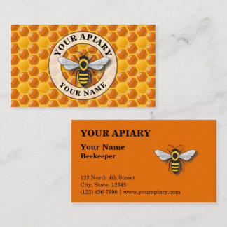Carte De Visite Modèle de nid d'abeille
