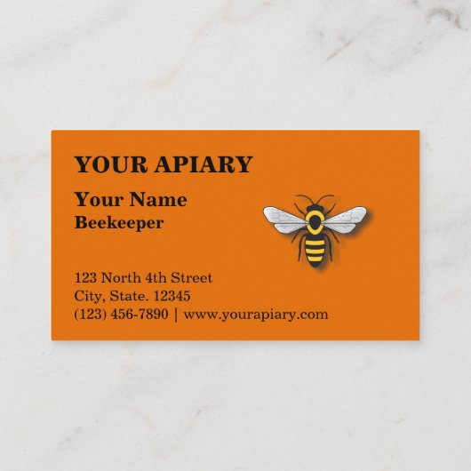 Carte De Visite Modèle de nid d'abeille (Dos)