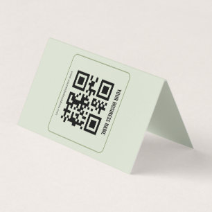 Carte De Visite Modèle de nom commercial de code QR personnalisé