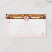 Carte De Visite Modèle de photographie de boudoir de 311 diamants (Dos)