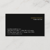 Carte De Visite Modèle de piste (Variation) (Dos)