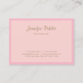 Carte De Visite Modèle de police manuscrit de script manuscrit ros (Dos)