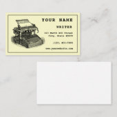 Carte De Visite Modèle de rédacteur d'antiquités (Devant / Derrière)
