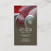 Carte De Visite modèle de restauration automobile antique (Dos)