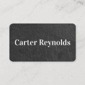 Carte De Visite Modèle de roche en ardoise noire (Devant)