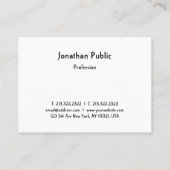 Carte De Visite Modèle de script à la main moderne professionnel (Dos)