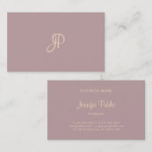 Carte De Visite Modèle de script de calligraphie moderne (Devant / Derrière)