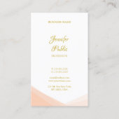 Carte De Visite Modèle de script or manuscrit moderne tendance (Dos)