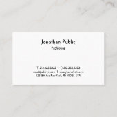Carte De Visite Modèle de script tendance Professional Cool modern (Dos)