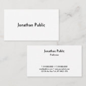 Carte De Visite Modèle de script tendance Professional Cool modern (Devant / Derrière)