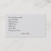 Carte De Visite Modèle de service de panier de cadeau, ruban (Dos)