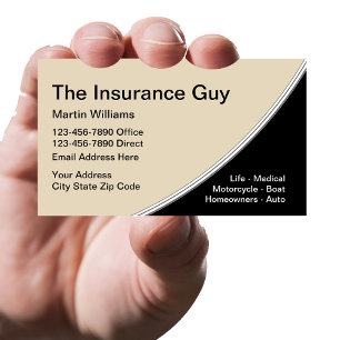 Carte De Visite Modèle de services d'assurance