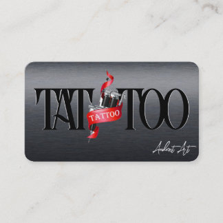 Carte De Visite Modèle de tatouage puissant, voiture d'affaires 3,