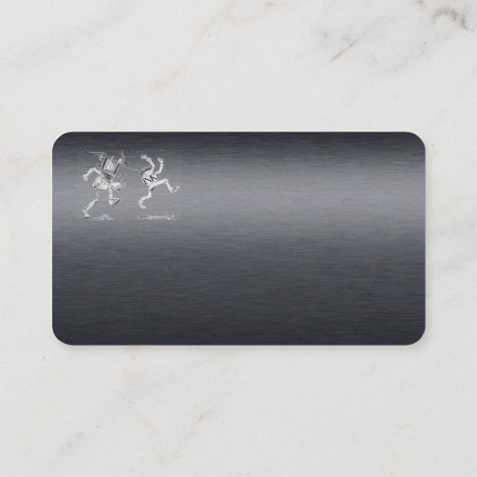 Carte De Visite Modèle de tatouage puissant, voiture d'affaires 3, (Dos)