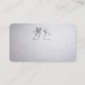 Carte De Visite Modèle de tatouage puissant, voiture d'affaires 3, (Dos)