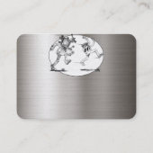 Carte De Visite Modèle de tatouage puissant, voiture    profession (Dos)