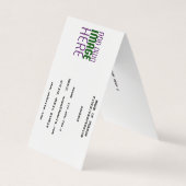 CARTE DE VISITE MODÈLE DE TEXTE D'IMAGE BLANCHE SIMPLE MODERNE (Devant)