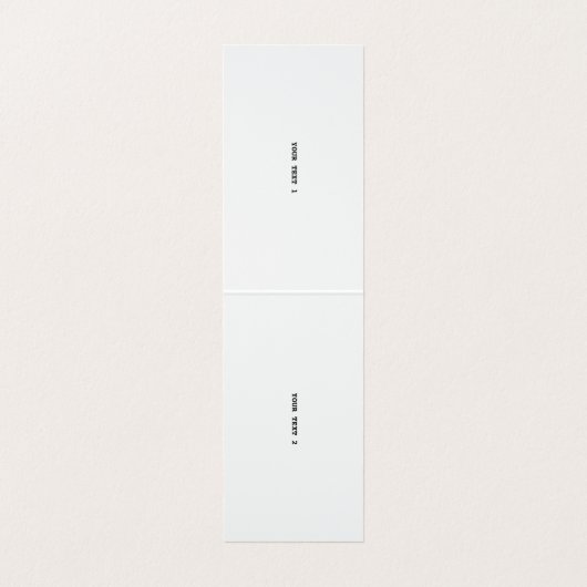 CARTE DE VISITE MODÈLE DE TEXTE D'IMAGE BLANCHE SIMPLE MODERNE (Intérieur déplié)