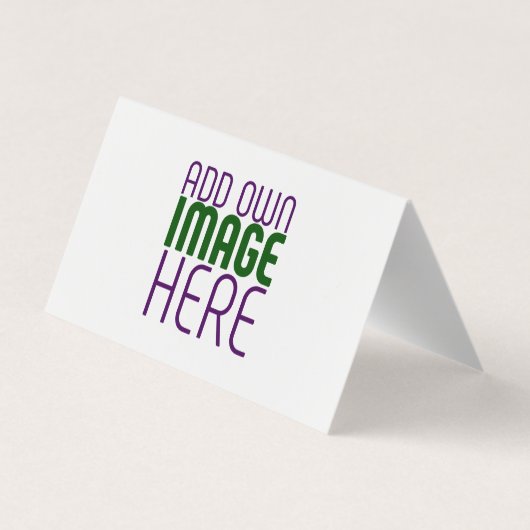 CARTE DE VISITE MODÈLE DE TEXTE D'IMAGE BLANCHE SIMPLE MODERNE (Dos)