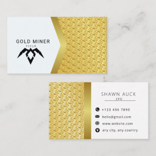 Carte De Visite Modèle de texture d'or de luxe pour les entreprise