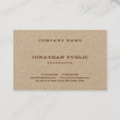 Carte De Visite Modèle d'Elegant Modern Distressed Text Company (Dos)
