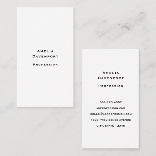 Carte De Visite Modèle d'entreprise 11b (Devant / Derrière)