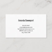 Carte De Visite Modèle d'entreprise 7 (Dos)