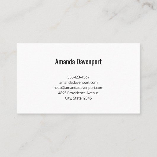 Carte De Visite Modèle d'entreprise 7 (Dos)