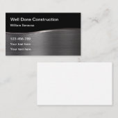 Carte De Visite Modèle d'entreprise de construction métallique (Devant / Derrière)