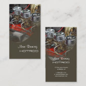 Carte De Visite modèle d'entreprise de restauration d'Hotrod (Devant / Derrière)