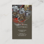 Carte De Visite modèle d'entreprise de restauration d'Hotrod (Dos)