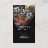 Carte De Visite modèle d'entreprise de restauration d'Hotrod (Dos)