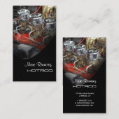 Carte De Visite modèle d'entreprise de restauration d'Hotrod (Devant / Derrière)