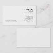 Carte De Visite Modèle d'entreprise élégant, simple et moderne (Devant / Derrière)