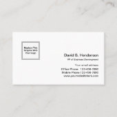 Carte De Visite Modèle d'entreprise moderne simple (Devant)