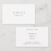 Carte De Visite Modèle design élégant et moderne professionnel (Devant / Derrière)