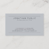 Carte De Visite Modèle design simple moderne moderne élégant (Dos)