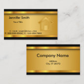 Carte De Visite Modèle d'immobiliers (Devant / Derrière)