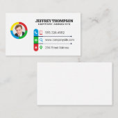 Carte De Visite Modèle d'informations d'entreprise | Professionnel (Devant / Derrière)