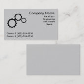 Carte De Visite Modèle d'ingénierie (Devant / Derrière)