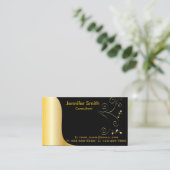 Carte De Visite Modèle d'or noir (Debout devant)