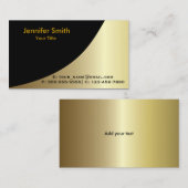 Carte De Visite Modèle d'or noir (Devant / Derrière)