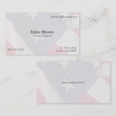 Carte De Visite Modèle du drapeau américain (Devant / Derrière)