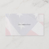 Carte De Visite Modèle du drapeau américain (Dos)