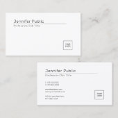 Carte De Visite Modèle du logo de l'entreprise moderne personnalis (Devant / Derrière)