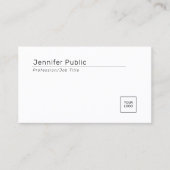 Carte De Visite Modèle du logo de l'entreprise moderne personnalis (Devant)