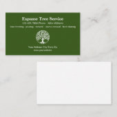 Carte De Visite Modèle du logo moderne Tree Service  (Devant / Derrière)