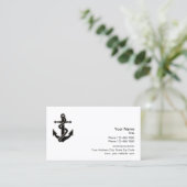 Carte De Visite Modèle du logo professionnel nautique (Debout devant)